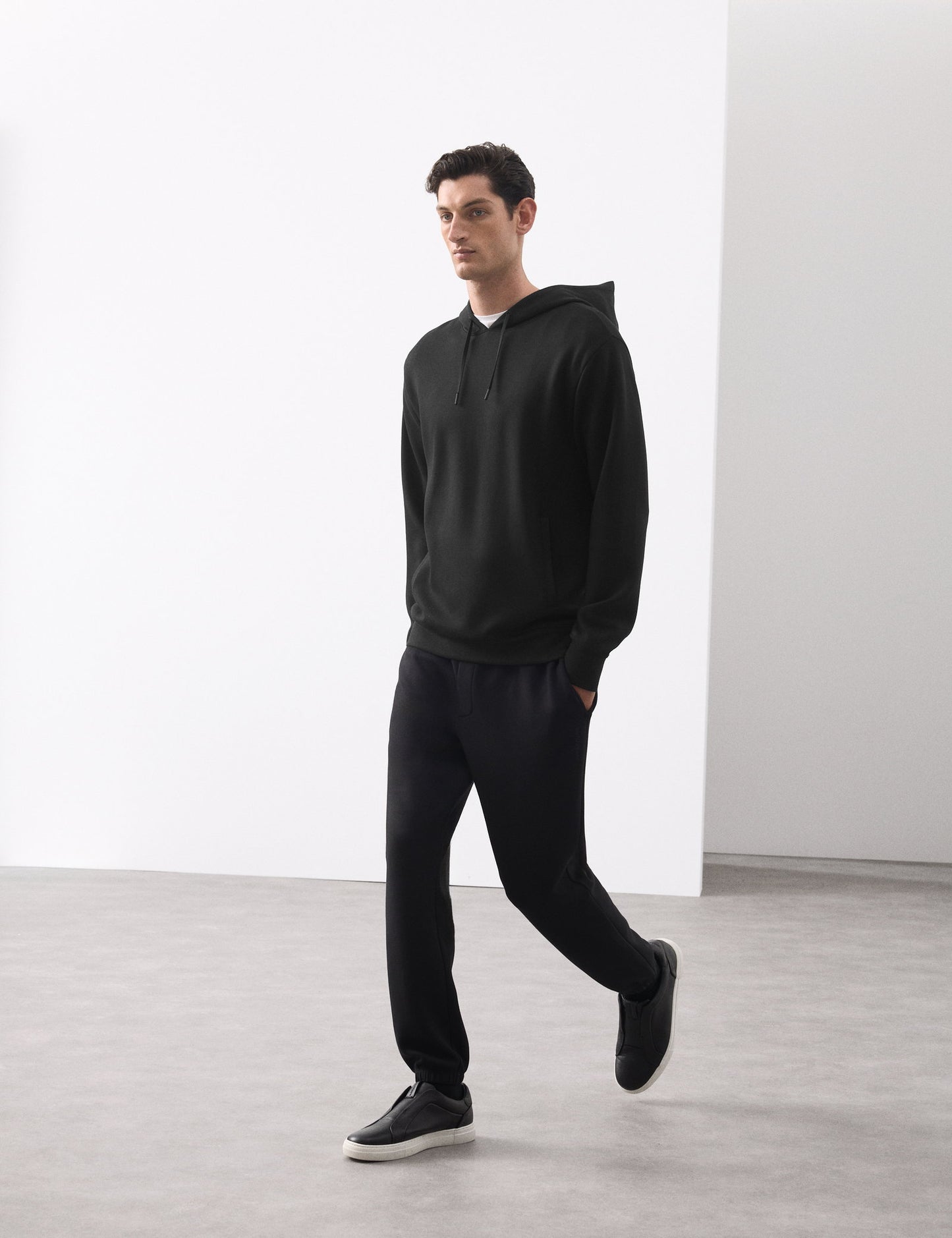 Modal Karışımlı Kapüşonlu Sweatshirt