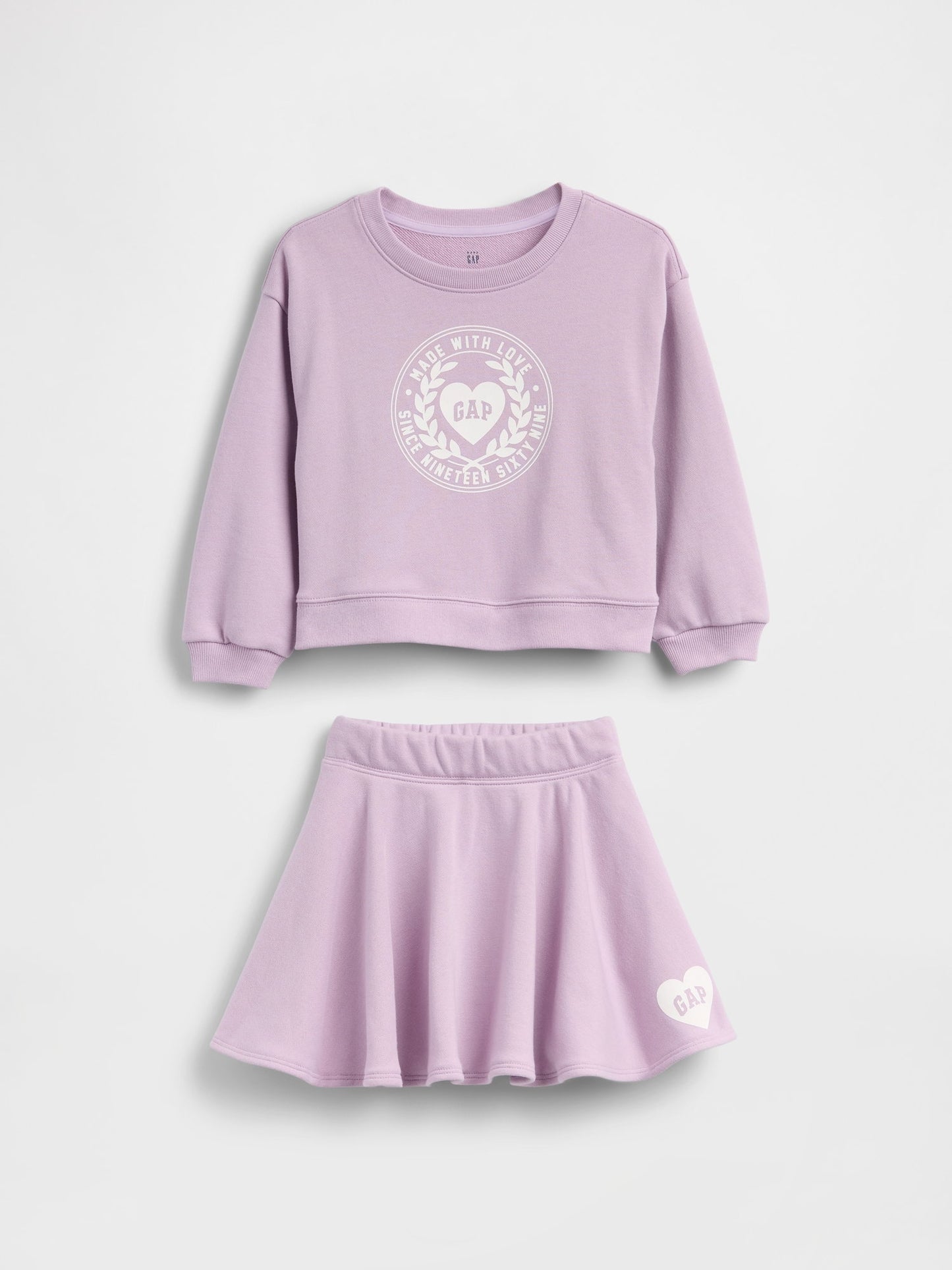 Lila Vintagesoft Terry Logo Etek Takım
