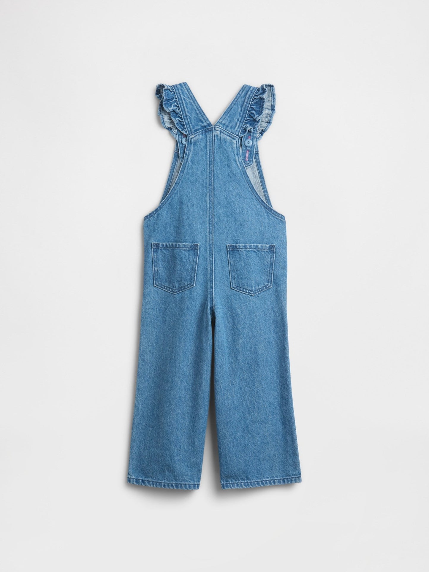 Mavi Babygap Işlemeli Denim Tulumu