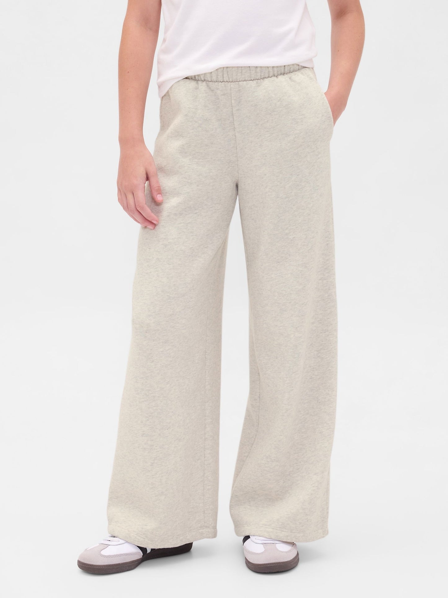 Açık Gri Vintage Soft Baggy Eşofman Altı