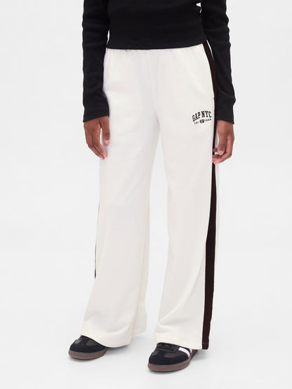 Beyaz Vintagesoft Baggy Gap Logo Pantolon