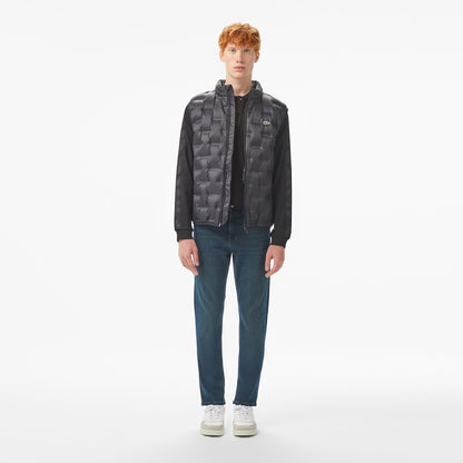 Lacoste Erkek Dik Yaka Siyah Yelek