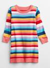 Çok Renkli Çizgili Elbise