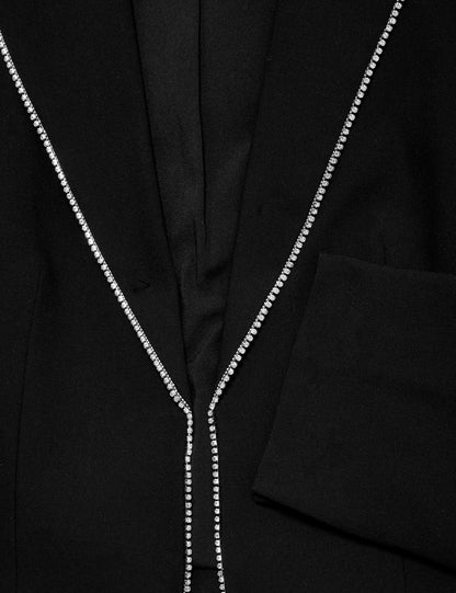 Özel Tasarım Işlemeli Kısa Blazer Ceket