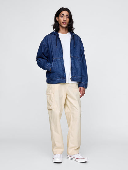 Bej Utility Kargo Pantolon