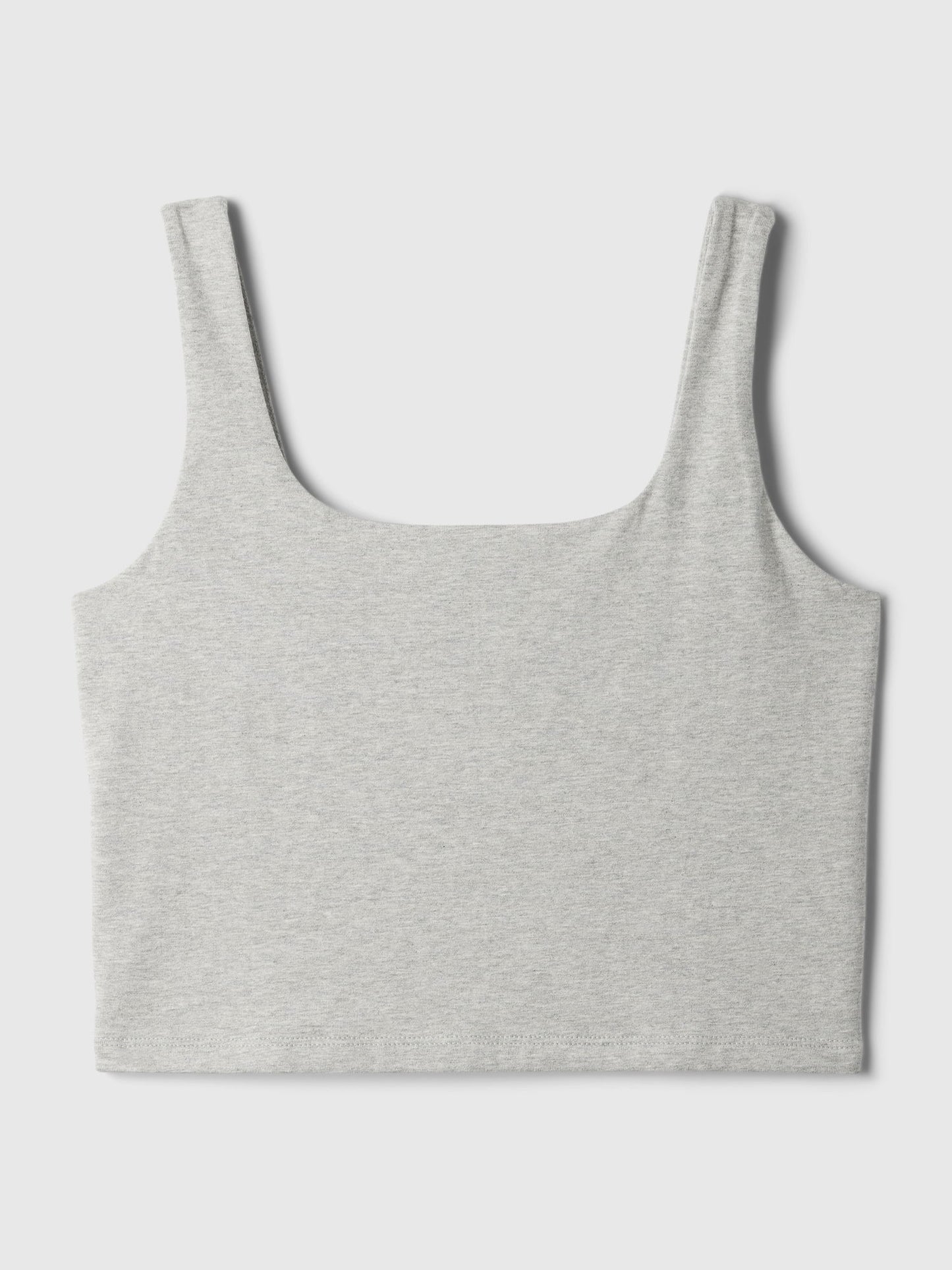 Gri Compact Jersey Crop Atlet