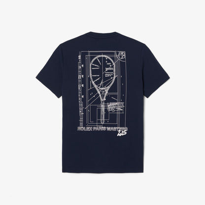 Lacoste X Rolex Paris Unisex Regular Fit Bisiklet Yaka Lacivert T-shirt