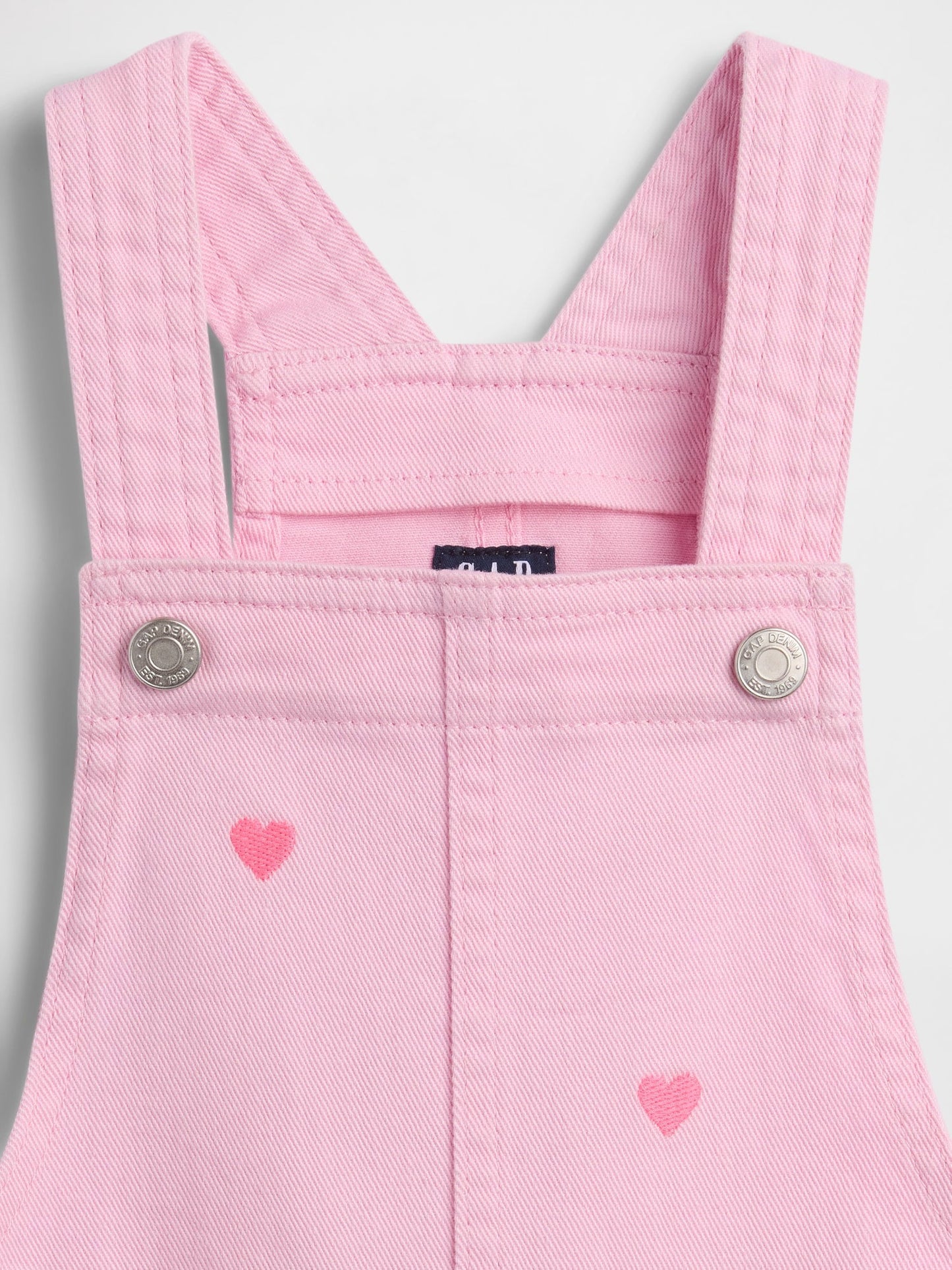 Açık Pembe Denim Tulum