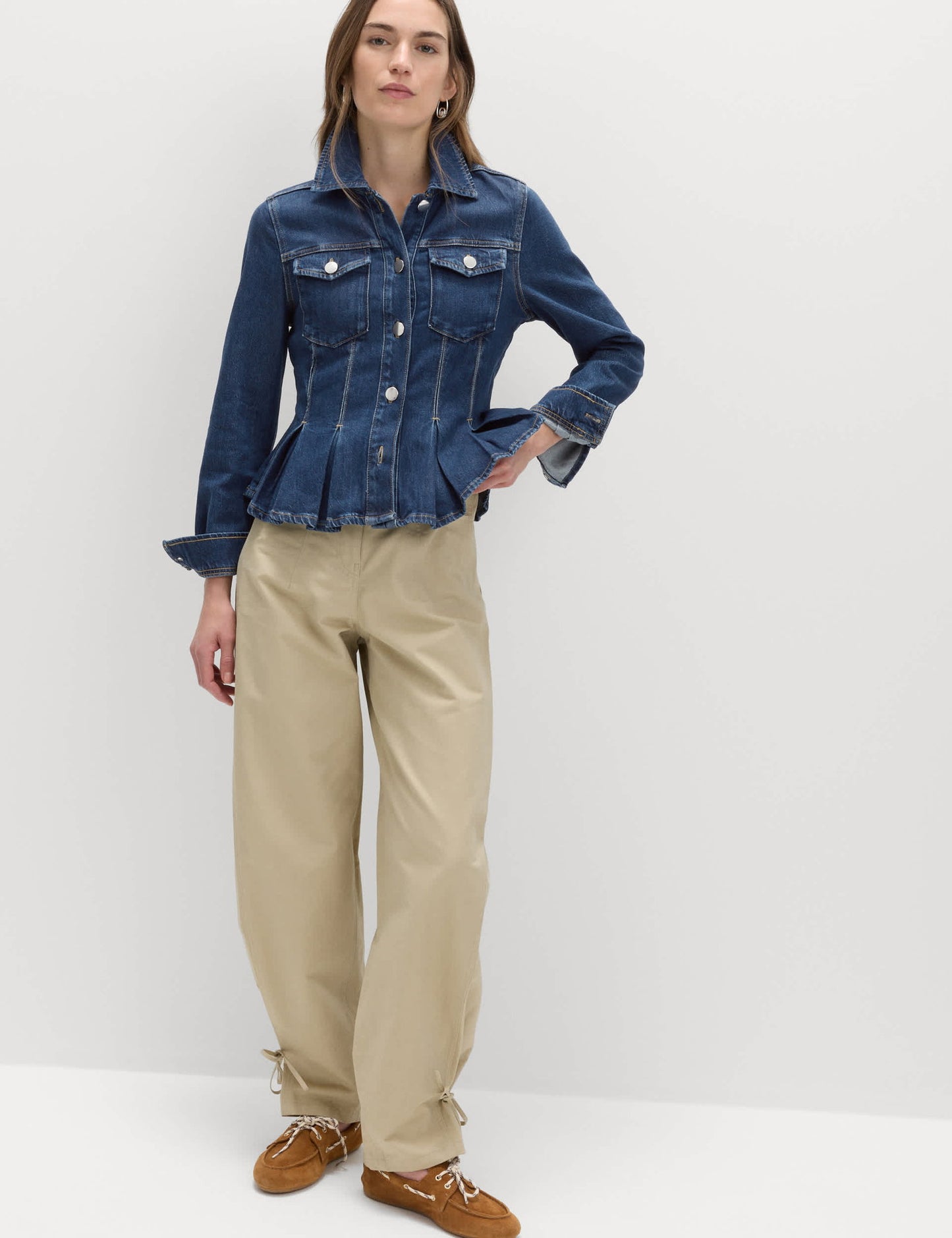 Denim Detaylı Ceket