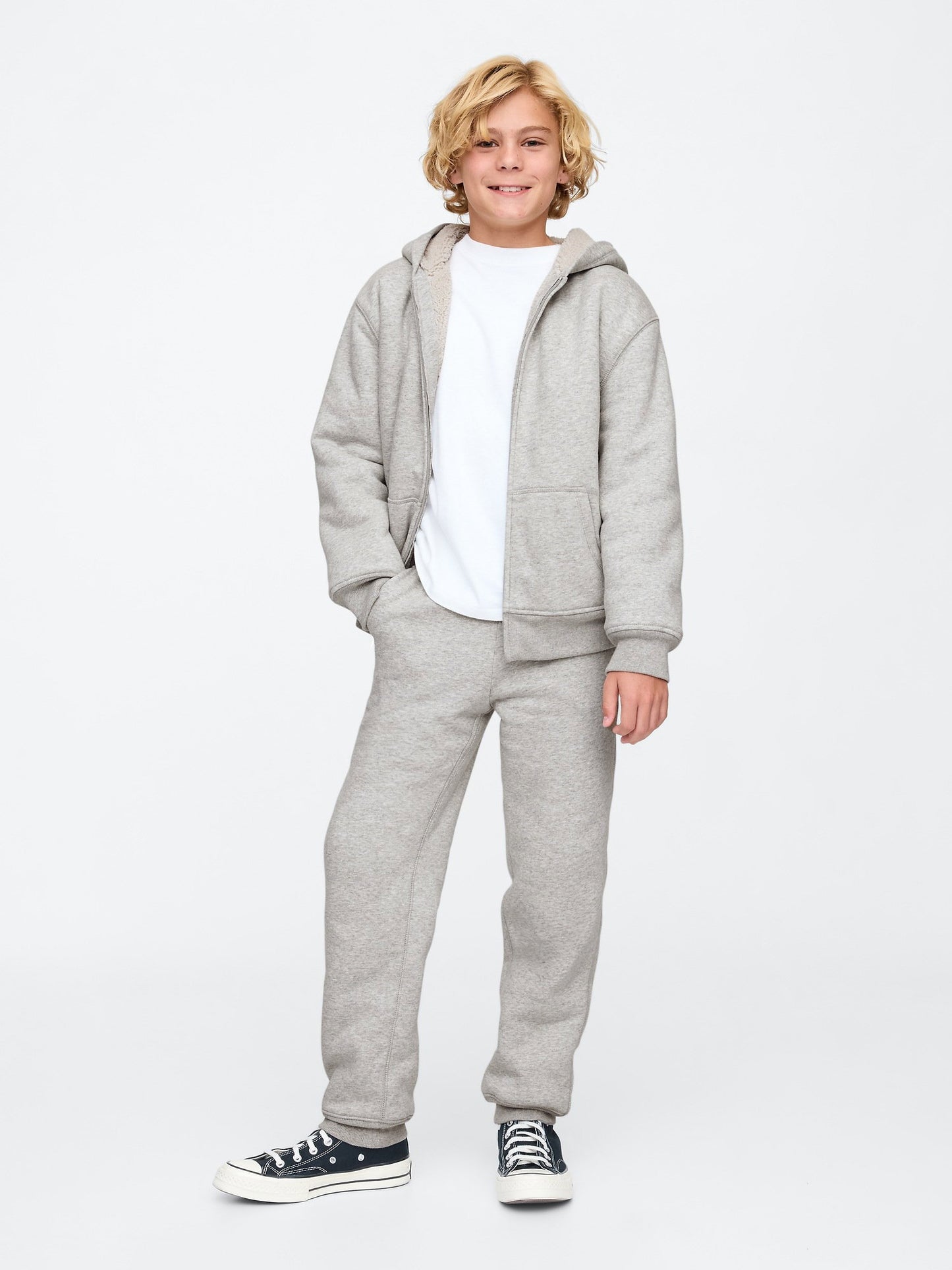 Gri Vintagesoft Sherpa Eşofman Altı