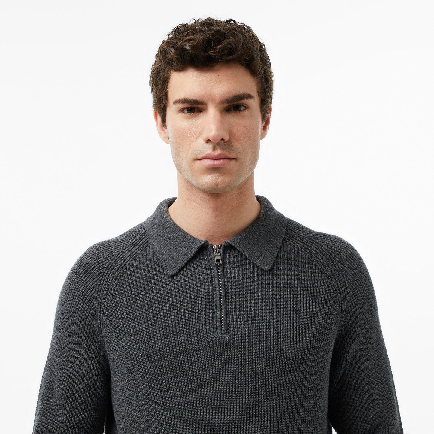 Nautica Erkek Gri Classic Fit Kazak