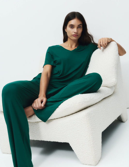 Dantel Detaylı Pijama Takımı