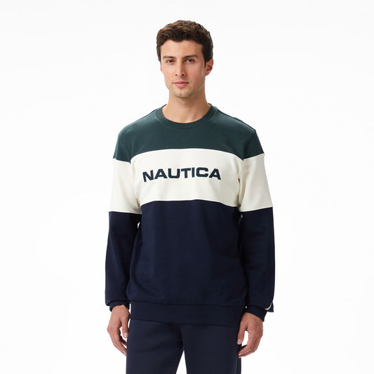 Nautica Erkek Yeşil Classic Fit Sweatshirt