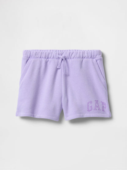 Lila Gap Logo Fransız Havlu Kumaş Pull-on Şort