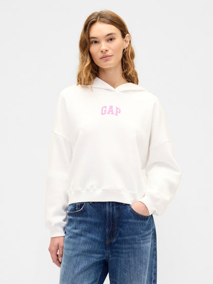 Beyaz Relaxed Gap Logo Fleece Sweatshirt