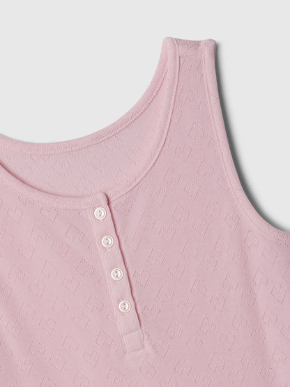 Pembe Geri Dönüştürülmüş Pijama Elbise
