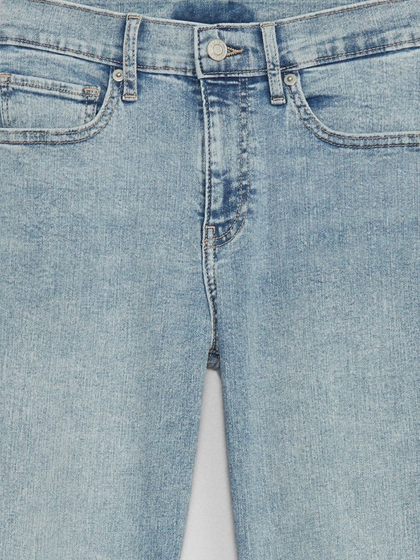 Açık Mavi Mid Rise Baby Boot Washwell™ Jean Pantolon