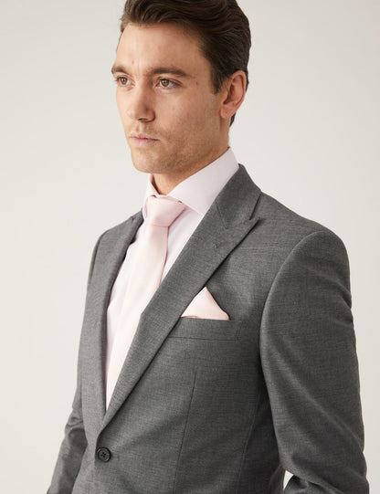 Slim Fit Sharkskin Ceket