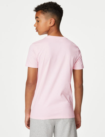 Saf Pamuklu Kısa Kollu T-shirt (6-16 Yaş)