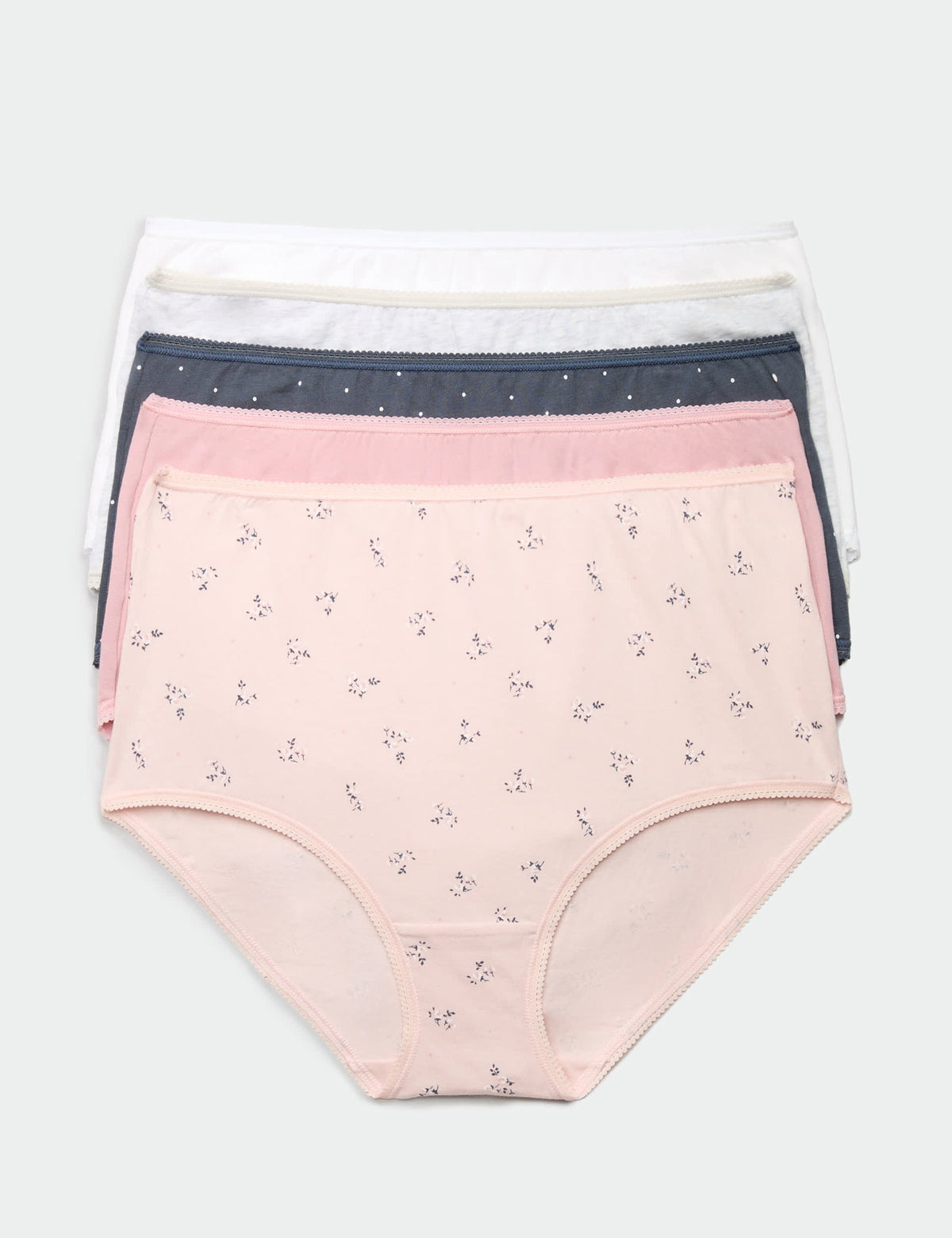 5'li Cotton Lycra® Full Brief Külot Seti