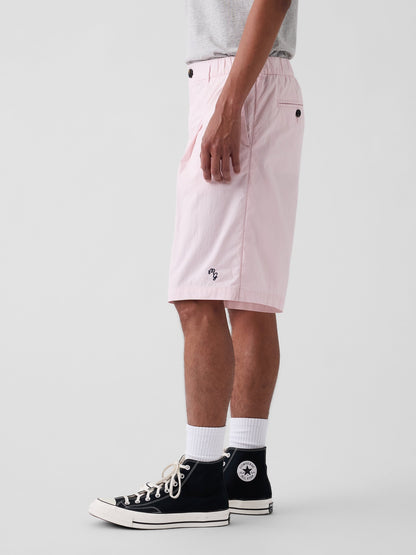 Açık Pembe Gap × Malbon Textured Poplin Baggy Şort
