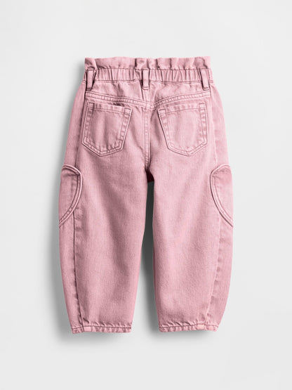 Pembe Kalp Cep Detaylı Horseshoe Jean Pantolon