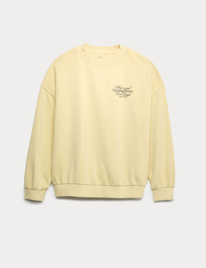 Pamuk Karışımlı Sweatshirt (6-16 Yaş)