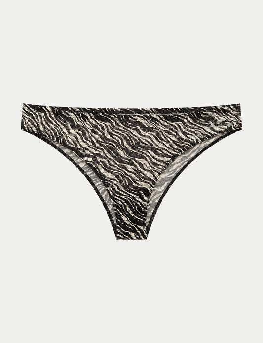 Zebra Desenli Brazilian Külot