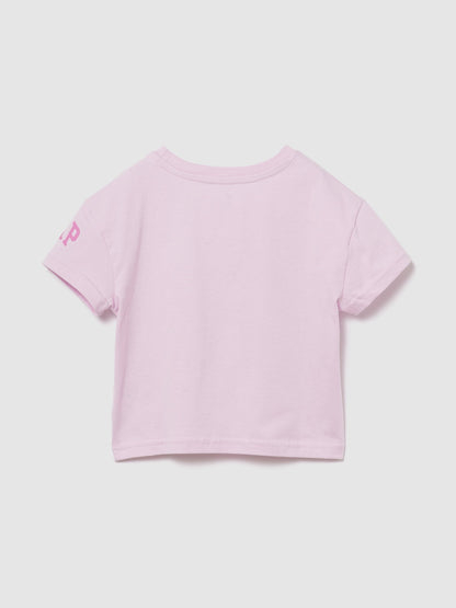 Açık Pembe Minyonlar Grafik Baskılı T-shirt