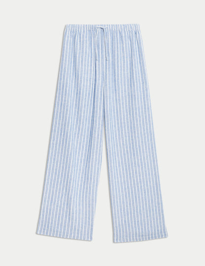 Keten Karışımlı Geniş Paça Pantolon (6–16 Yaş)