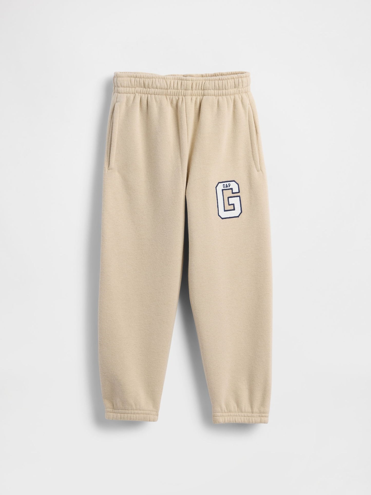 Krem Vintagesoft Varsity Logo Jogger Eşofman Altı