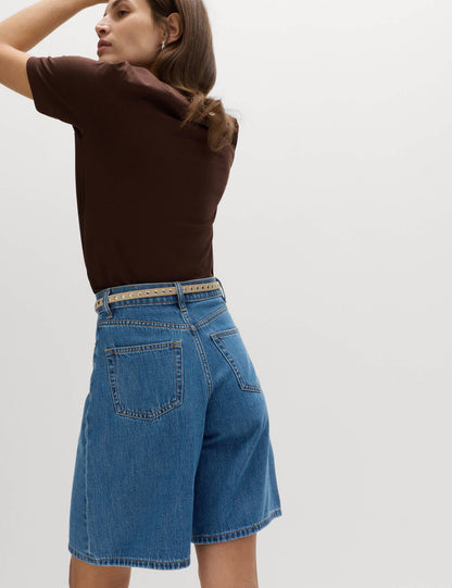 Pamuklu Denim Şort