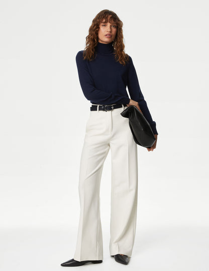 Tailored Fit Wide Leg Pantolon