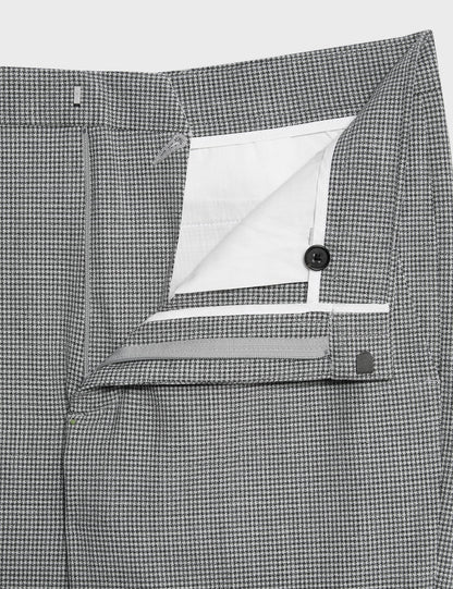 Tailored Fit Desenli Düz Pantolon