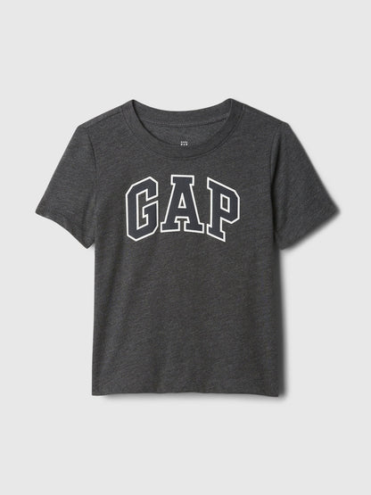 Koyu Gri Gap Logo T-shirt