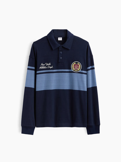 Lacivert Relaxed Gap Logo Polo T-shirt
