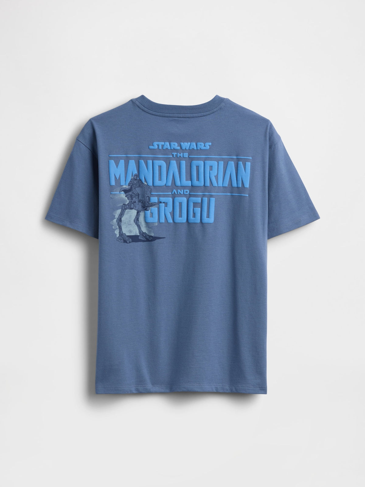 Açık Gri Star Wars Relaxed Grafik Baskılı T-shirt