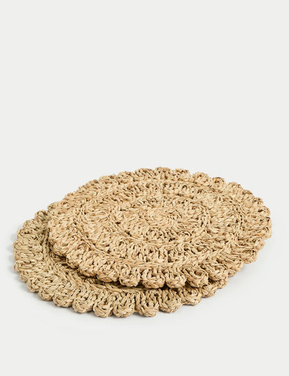 2'li Rattan Servis Altlığı Seti