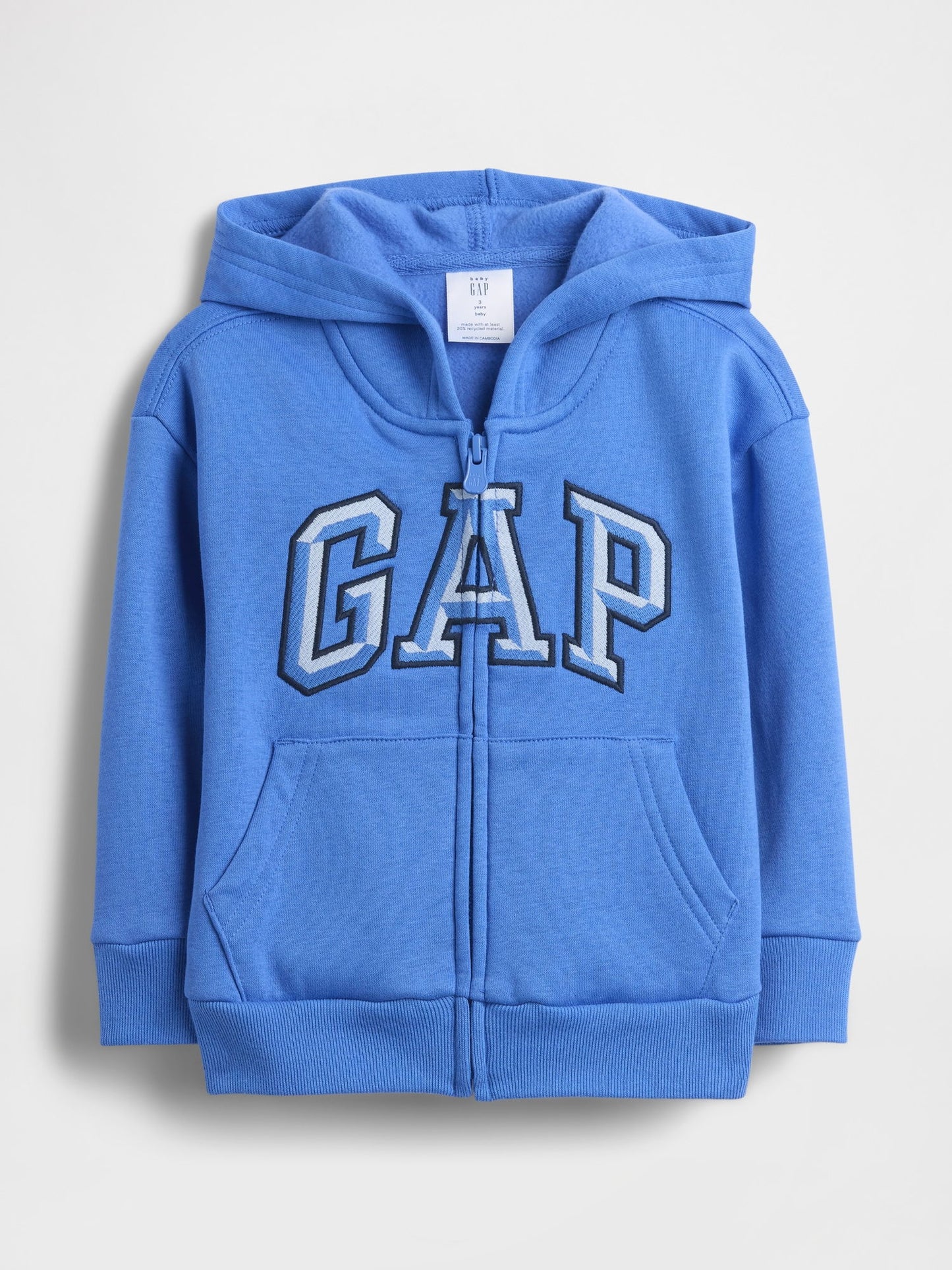 Mavi Gap Easy Logo Baskılı Fermuarlı Sweatshirt