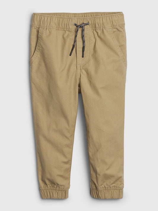 Kahverengi Pull-On Jogger Pantolon