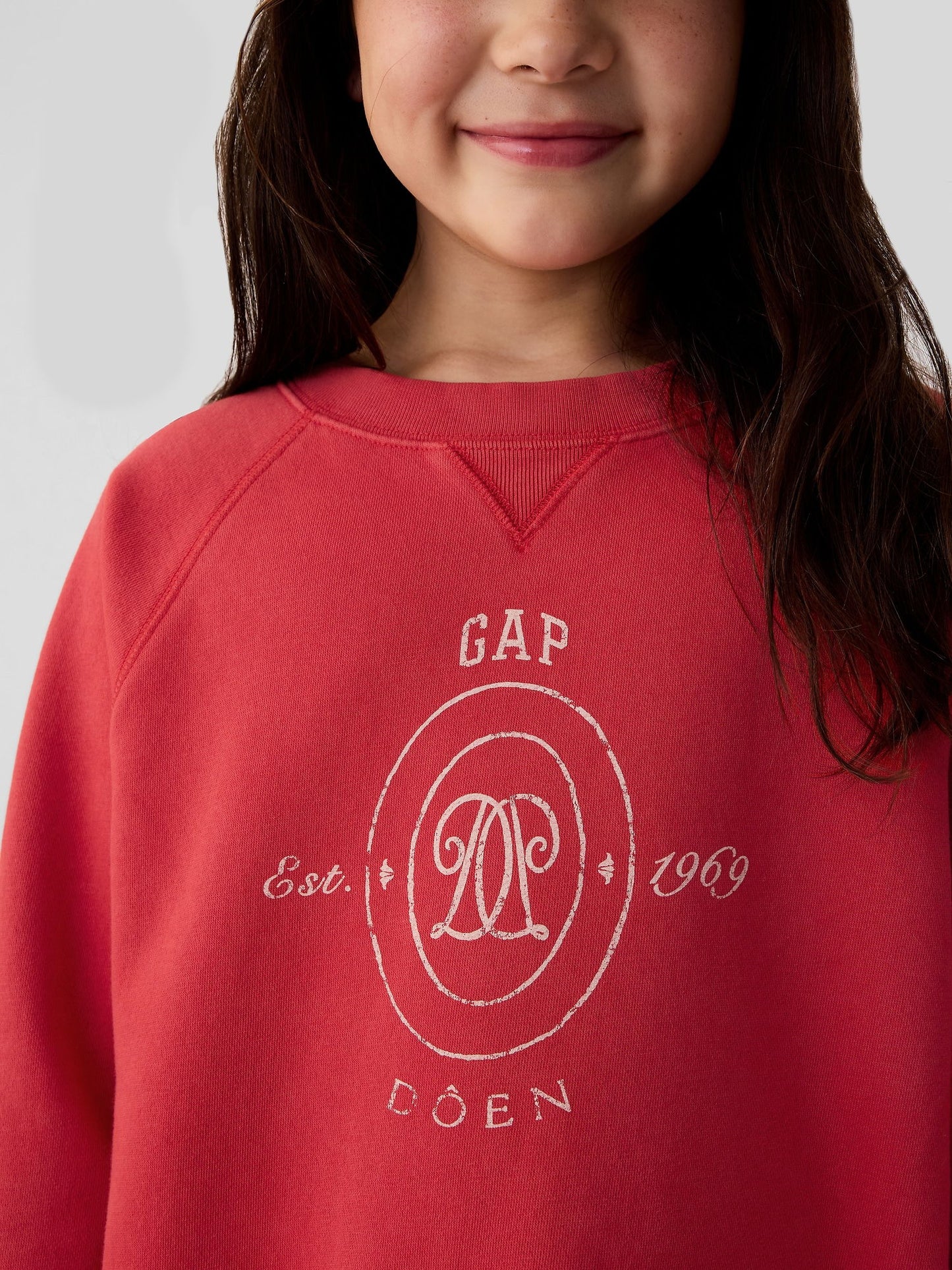 Kırmızı Gap × Dôen Logo Fleece Sweatshirt