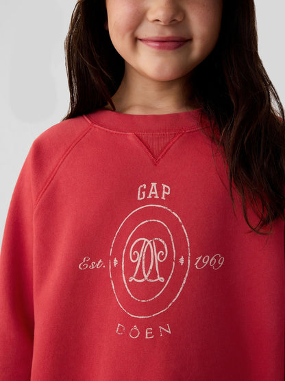 Kırmızı Gap × Dôen Logo Fleece Sweatshirt