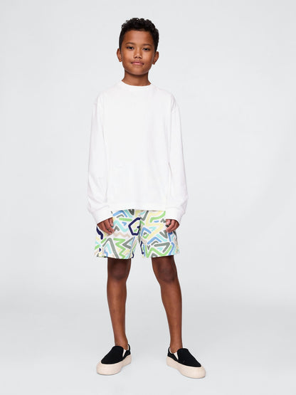 Sarı Gap Logo Relaxed Pull-on Şort