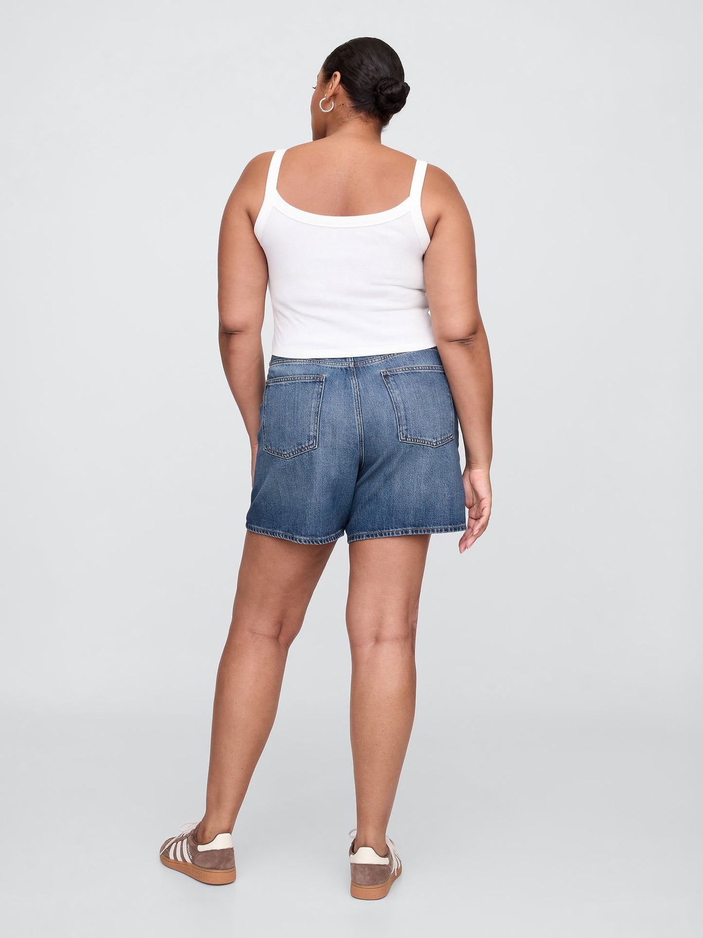 Mavi High Rise Denim Şort