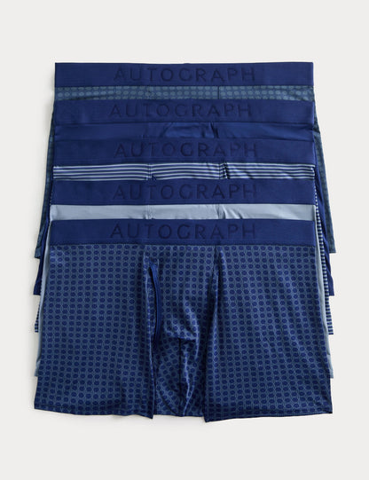 5'li Desenli Boxer Seti