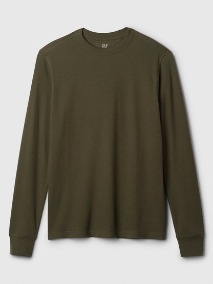 Haki Waffle-knit Crewneck T-shirt