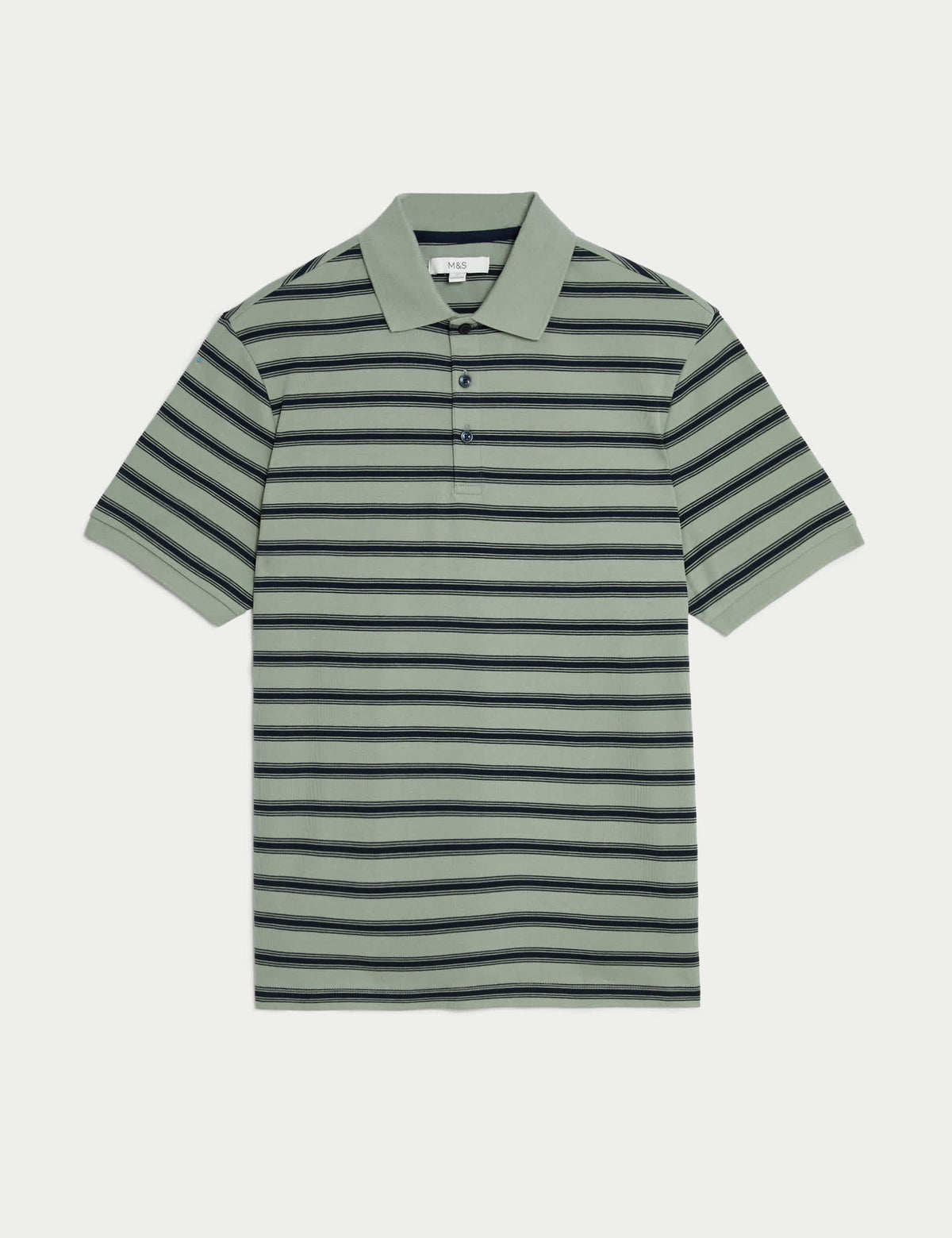 Saf Pamuklu Kısa Kollu Polo Yaka T-shirt