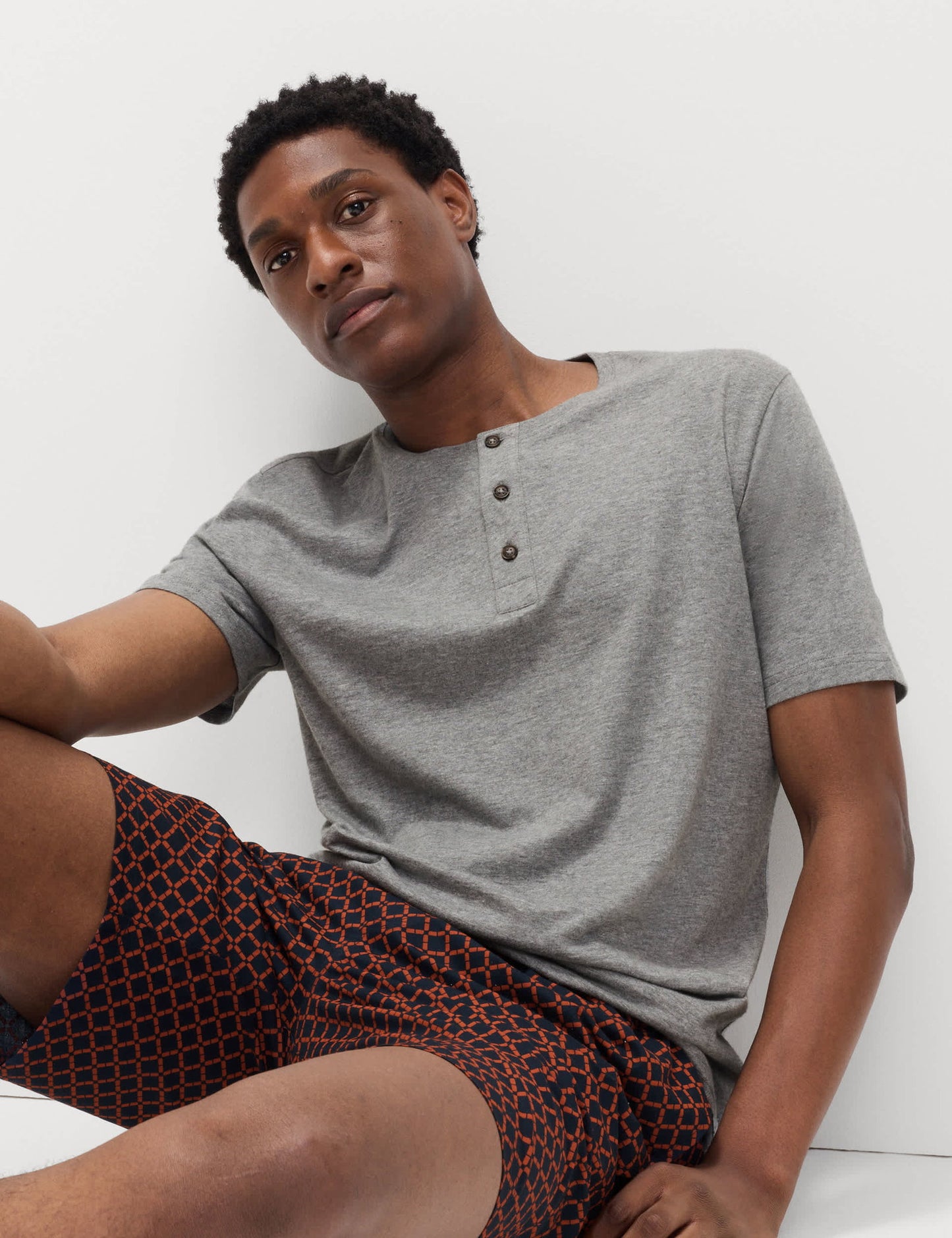 Geometrik Desenli Pijama Takımı