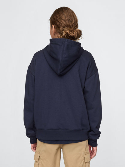 Lacivert Gap Logo Relaxed Fermuarlı Sweatshirt