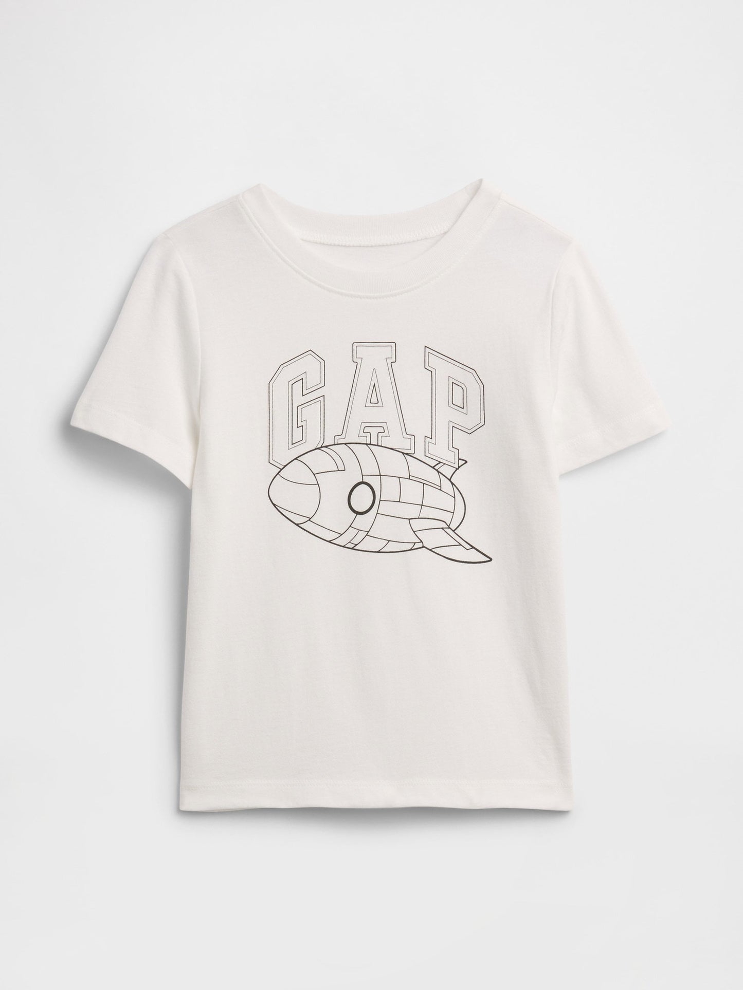 Beyaz Grafik Baskılı T-shirt